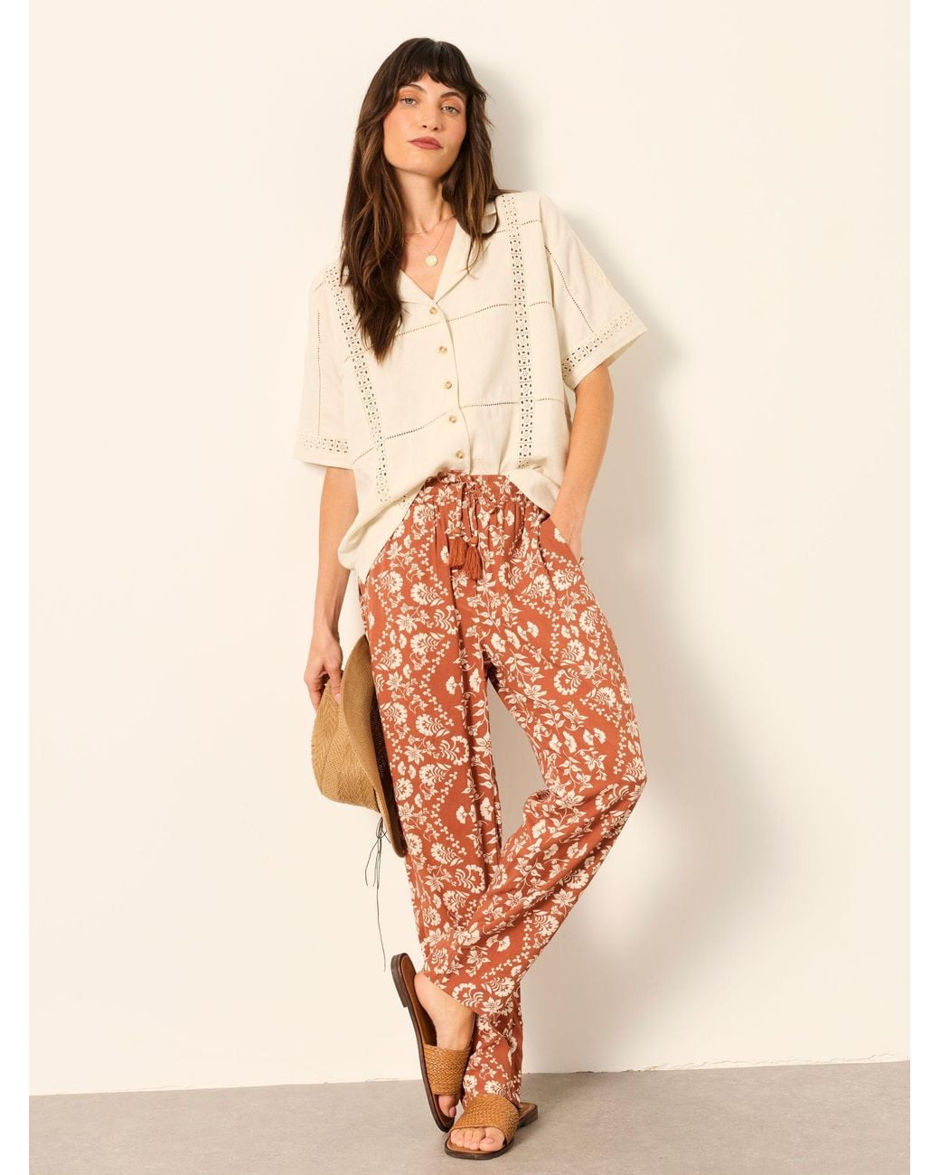 FatFace Pink Charlie Tapered Trousers