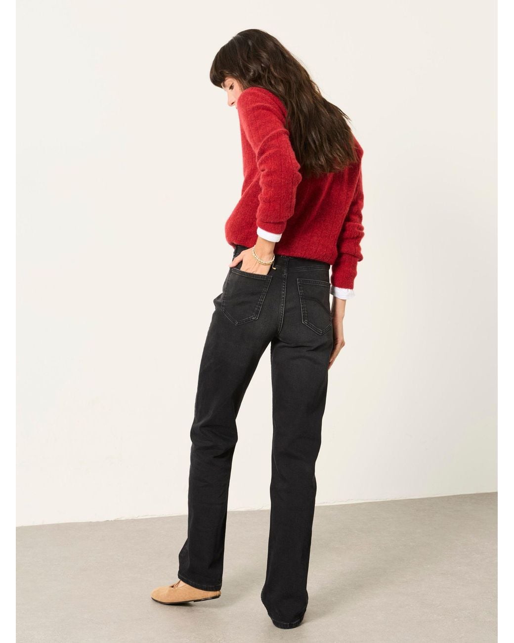 FatFace Black Carmel Washed Jeans