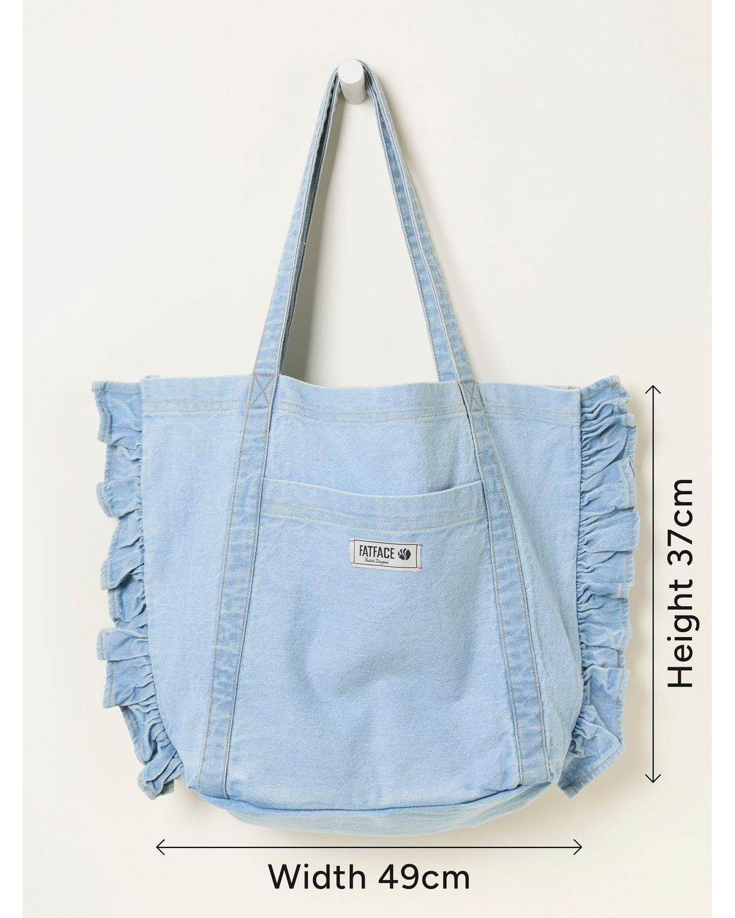 FatFace Blue Astrid Frill Tote