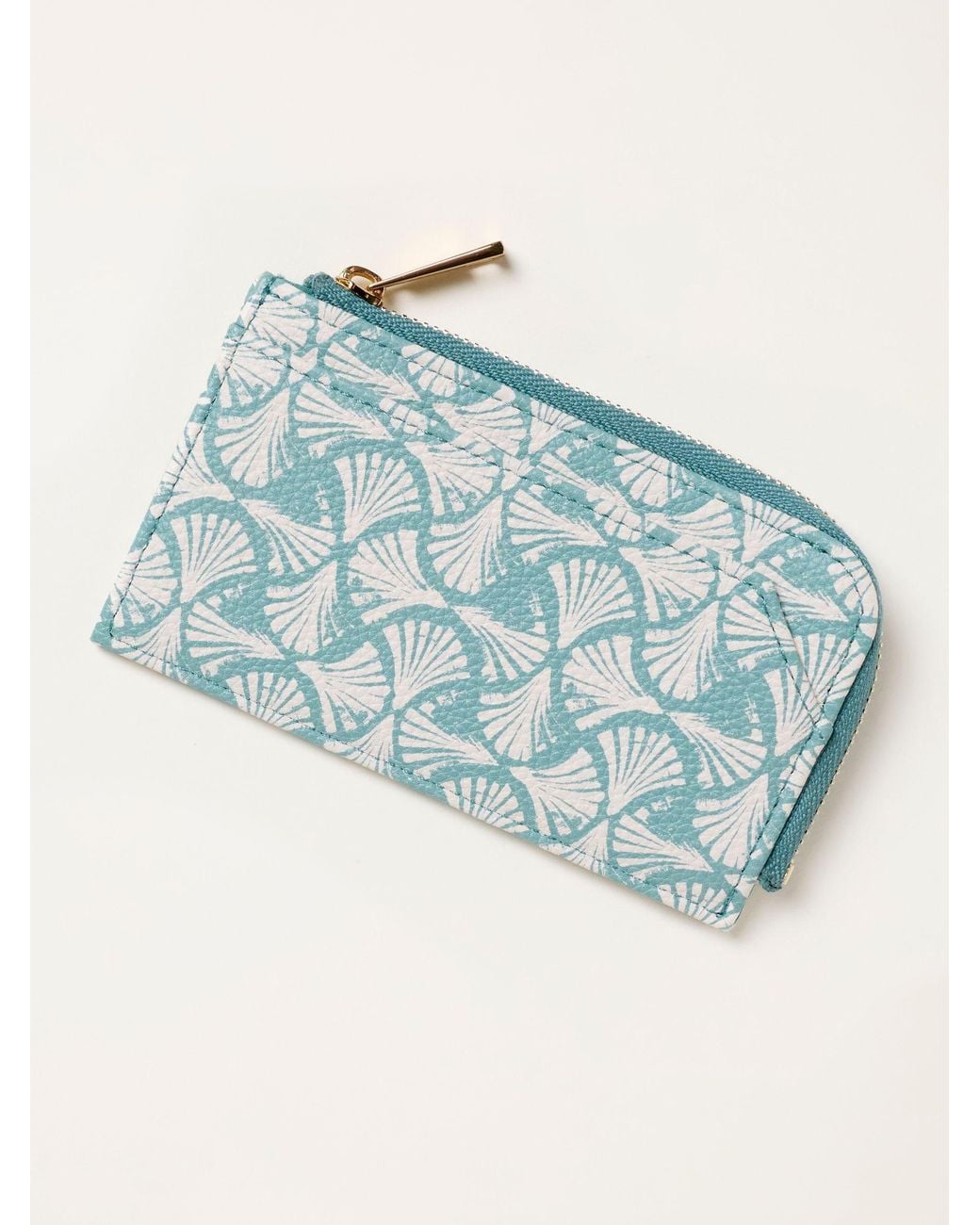 FatFace Blue Fatface Shell Printed Card Holder