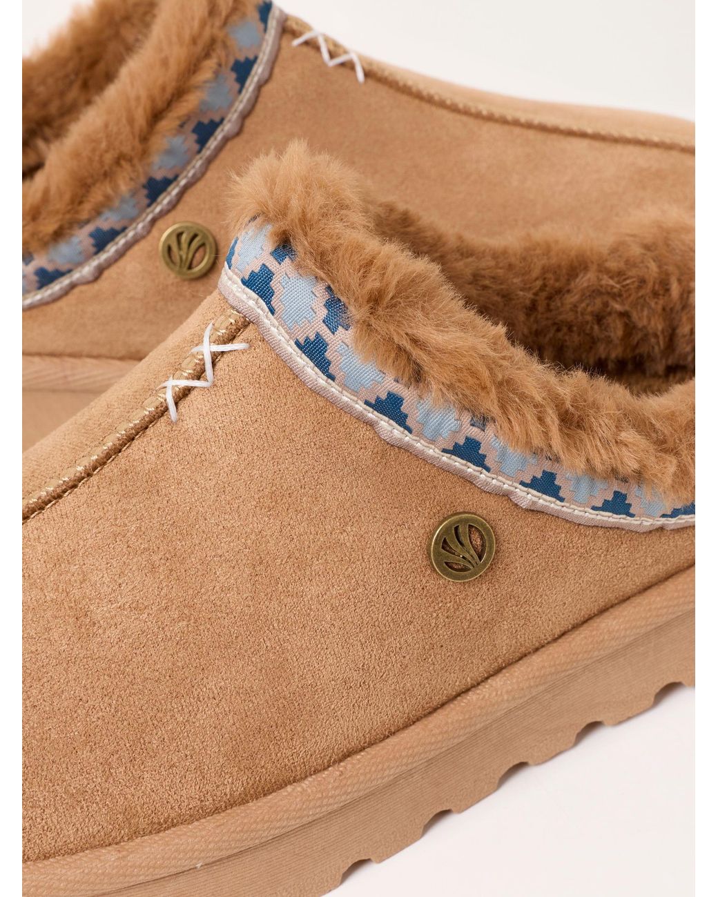 FatFace Blue Lyra Mule Slippers