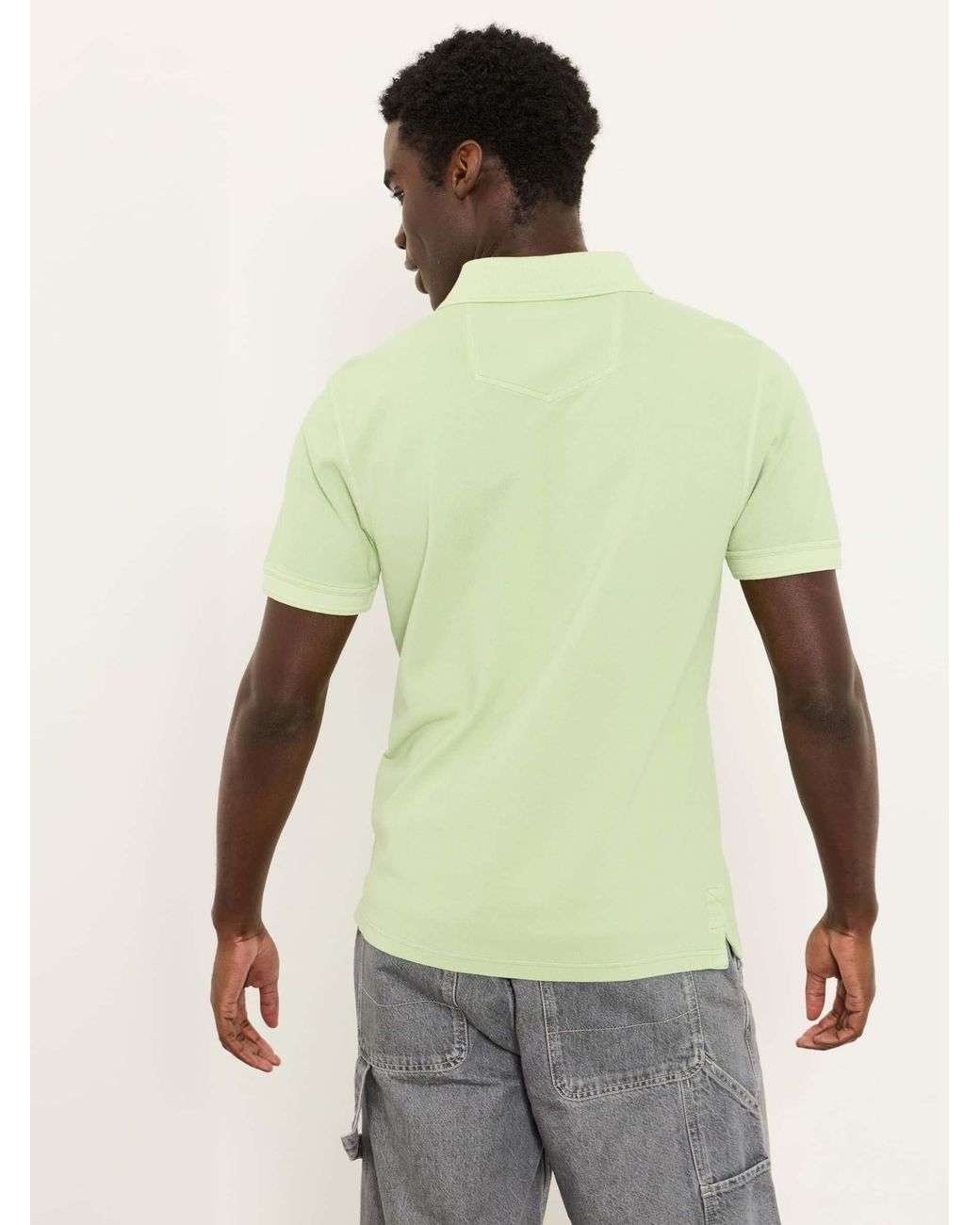 FatFace Green Short Sleeve Pique Polo Shirt for men
