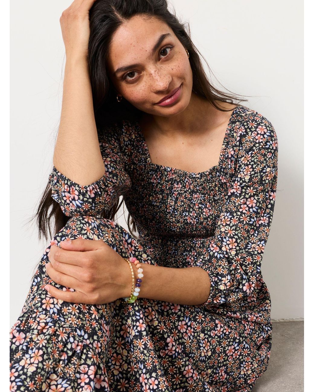 FatFace Multicolor Fatface Adele Petite Midi Dress