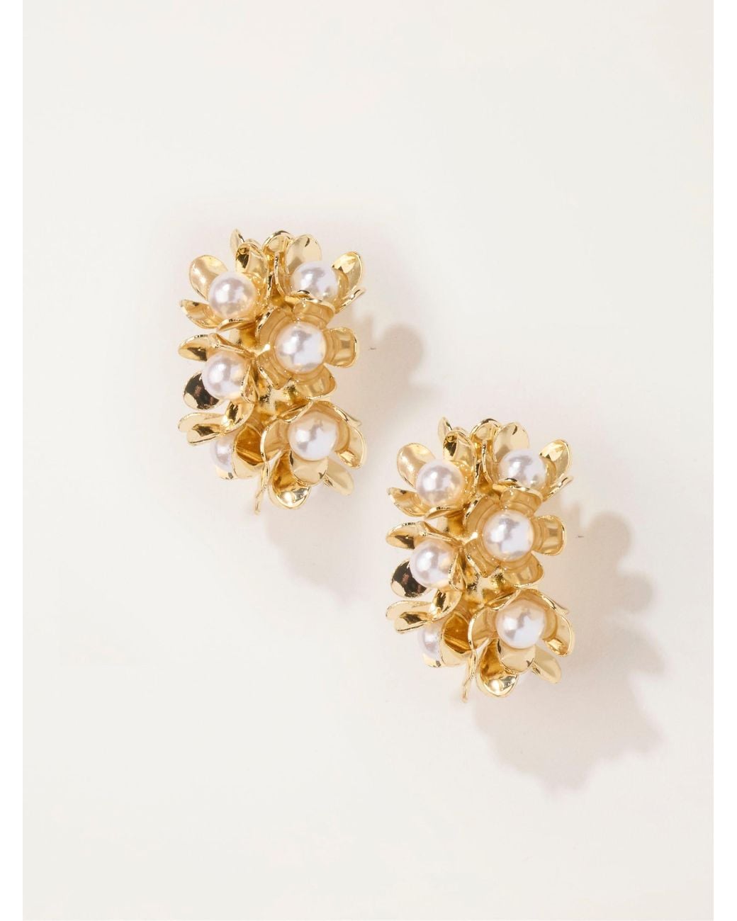 FatFace Metallic Fatface Tone Cluster Hoop Earrings