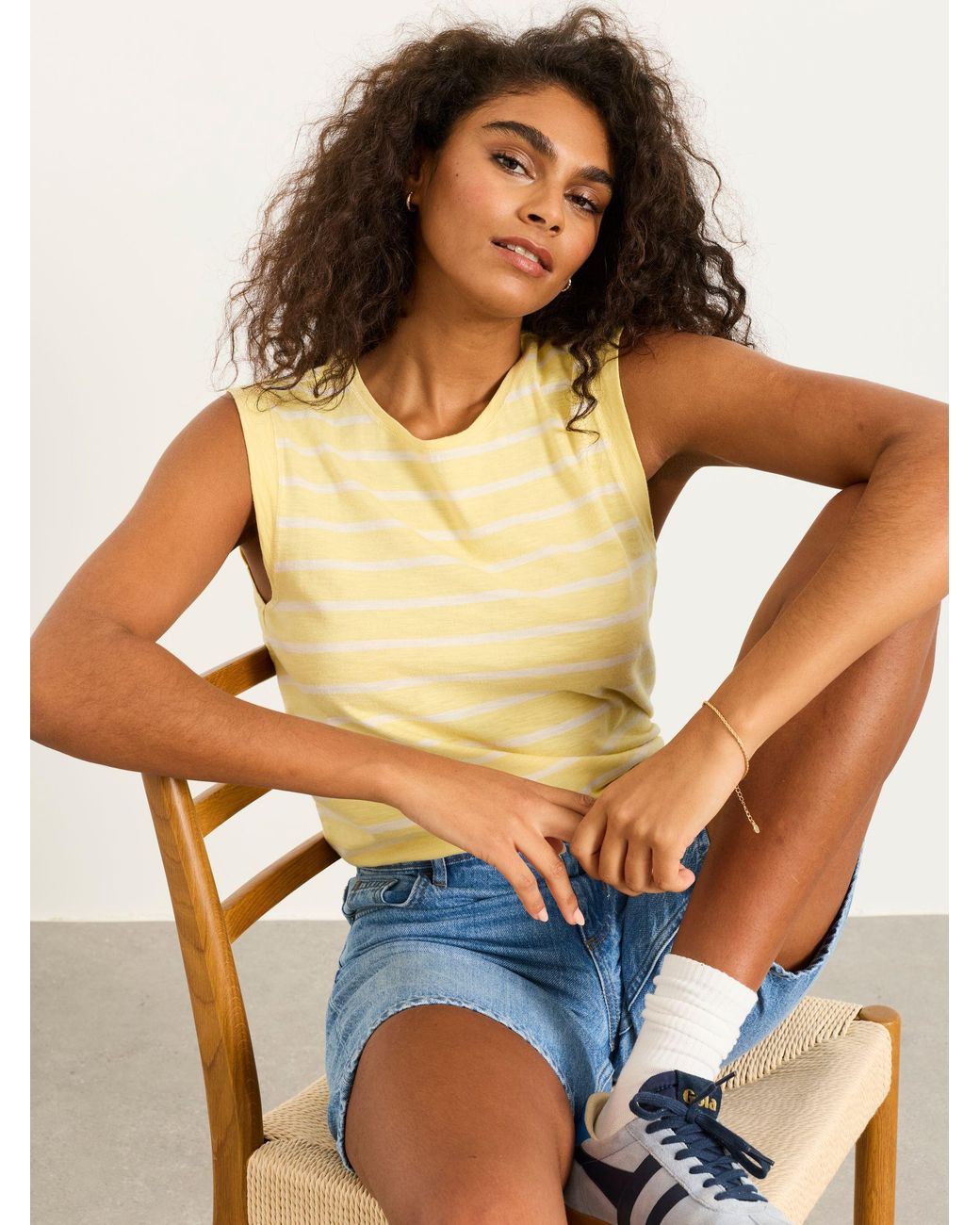 FatFace Blue Tia Jersey Tank