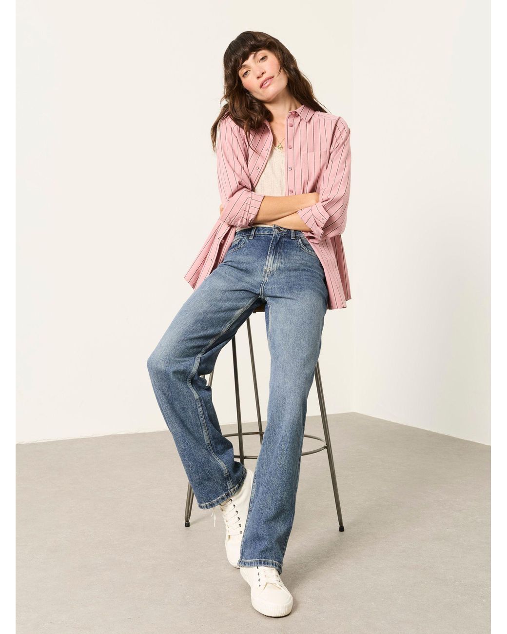 FatFace Blue Filby Relaxed Straight Jeans