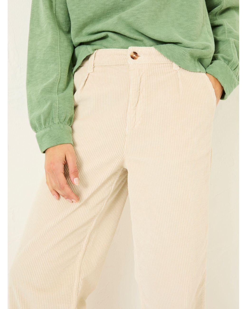 FatFace Natural Cinnamon Cord Trousers