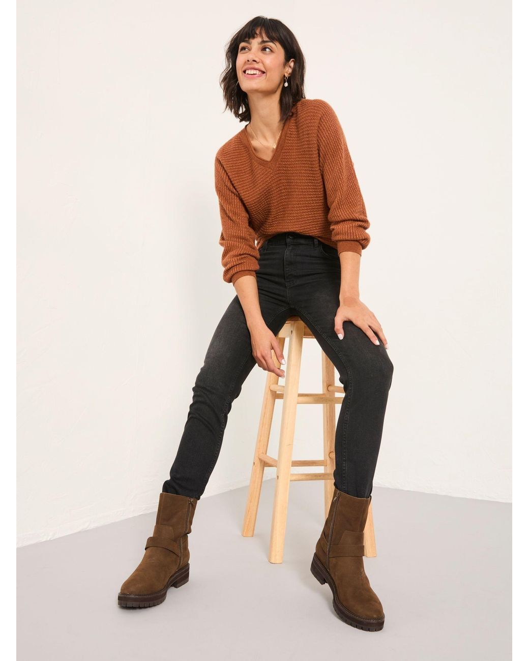 FatFace Black Shenley Slim Jeans