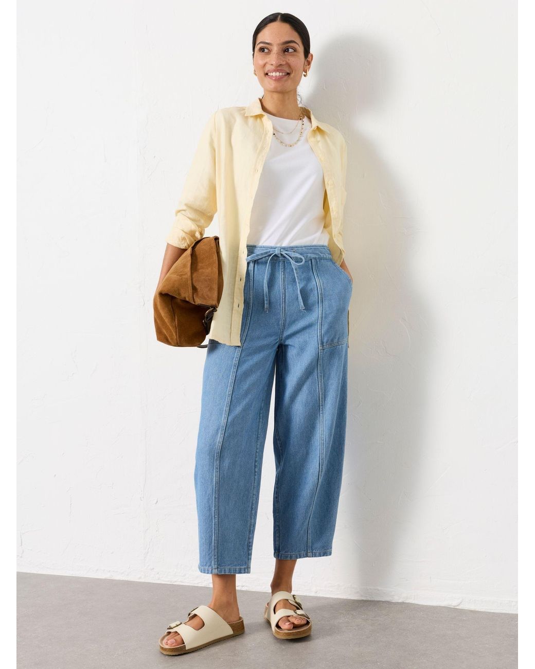 FatFace Blue Alev Tapered Trousers