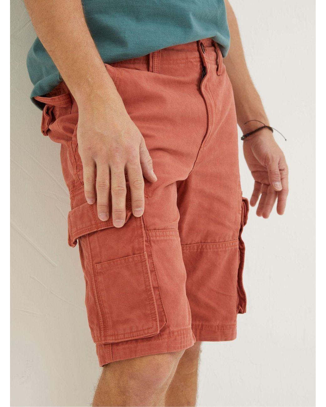 FatFace Green Breakyard Cargo Shorts for men