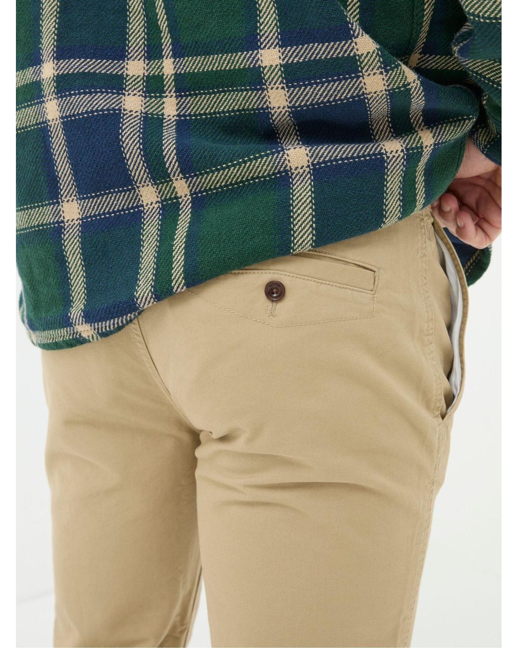 FatFace White Modern Coastal Chinos for men