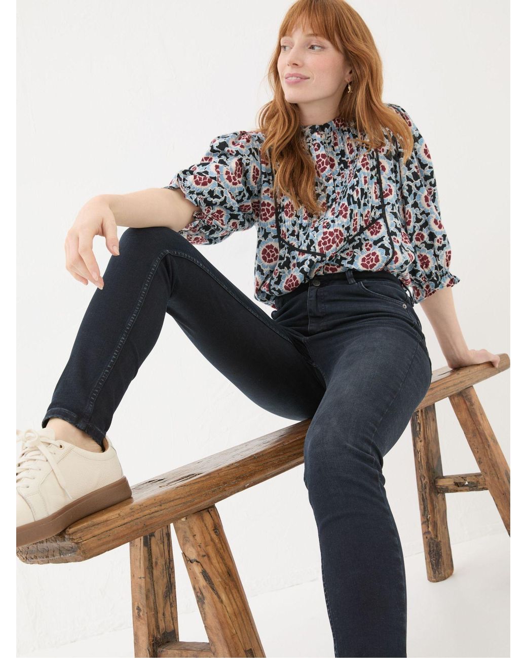 FatFace Blue Harlow Highwaist Skinny Jeans