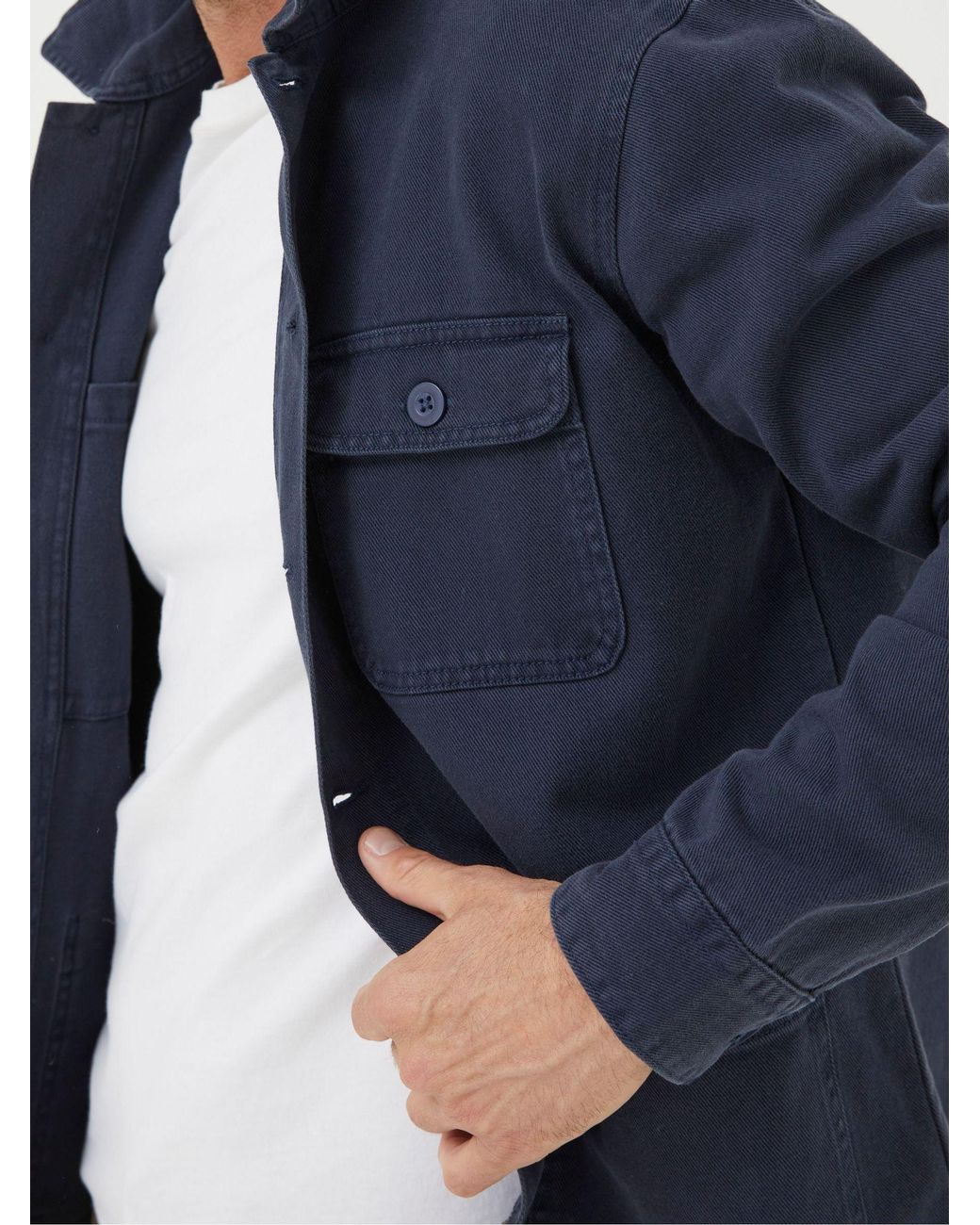 FatFace Blue Worker Jacket for men