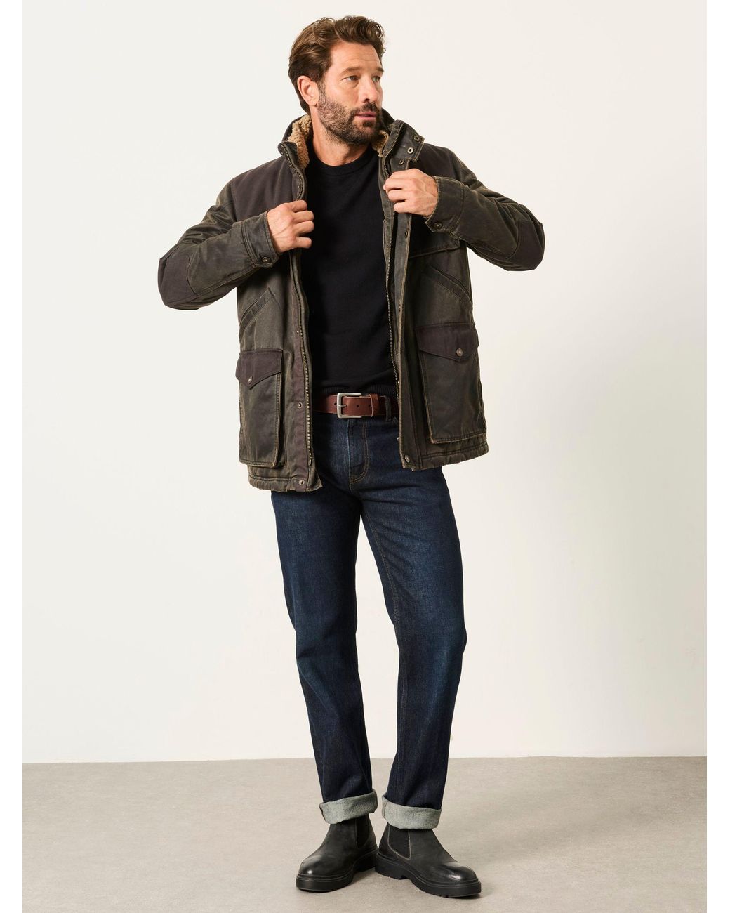 FatFace Black Fatface Broadsands Field Jacket for men