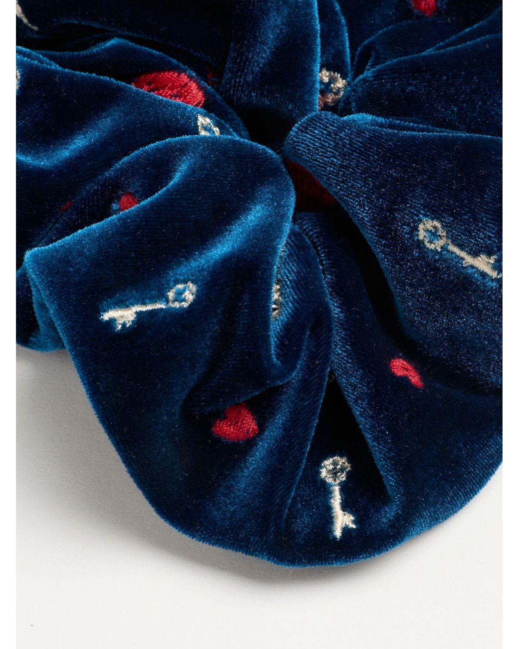 FatFace Blue V & A Scrunchie