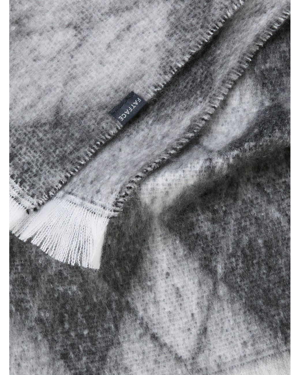 FatFace Gray Fatface Argyle Scarf