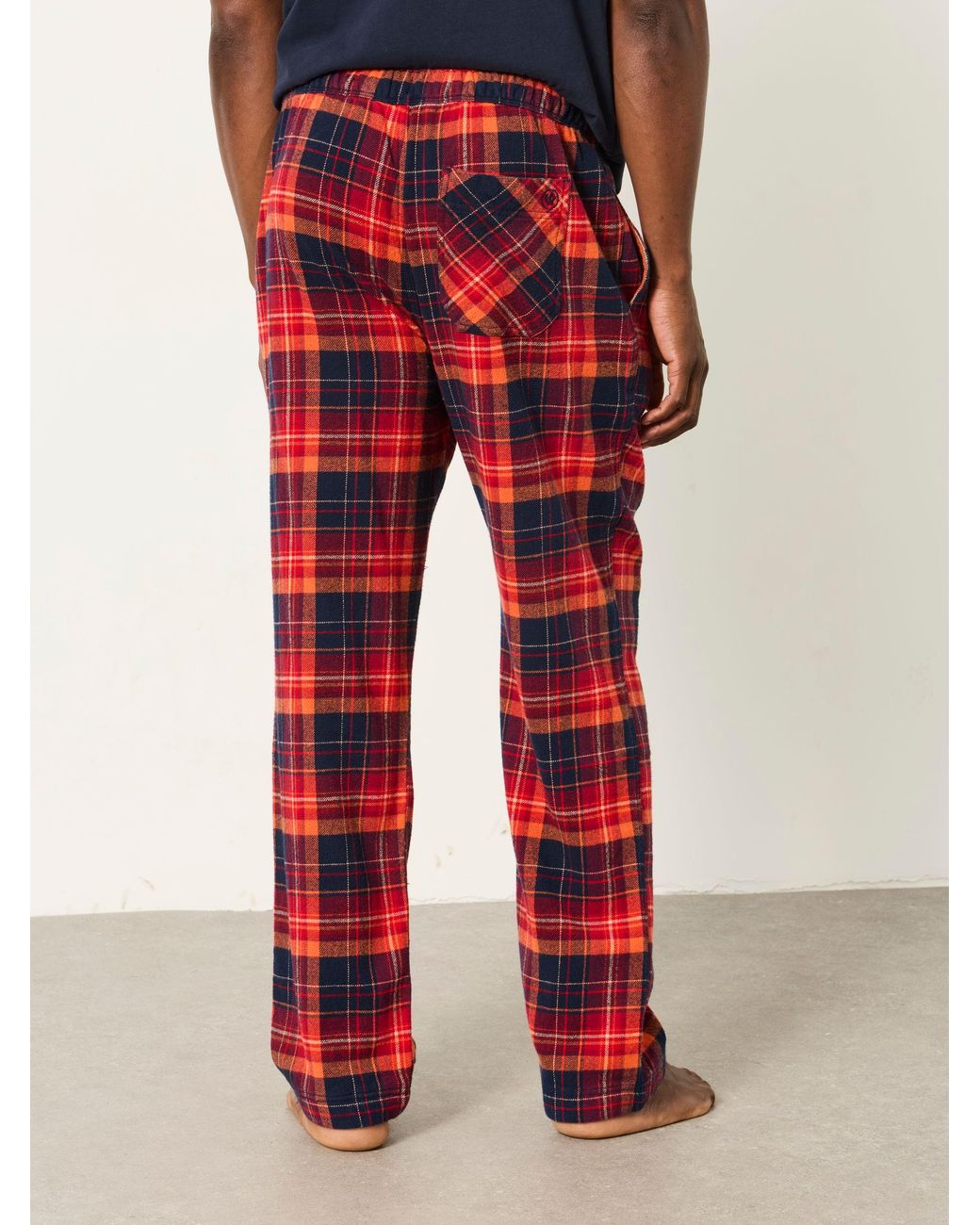 FatFace Red Melby Check Pyjama Bottom for men