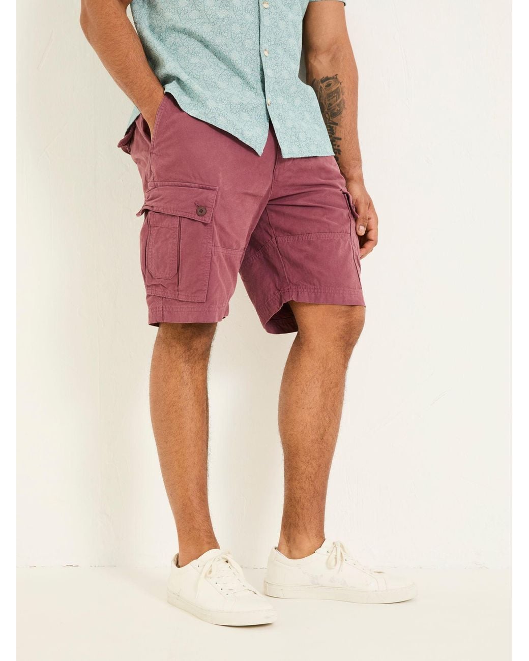 FatFace Blue Fatface Breakyard Cargo Shorts for men