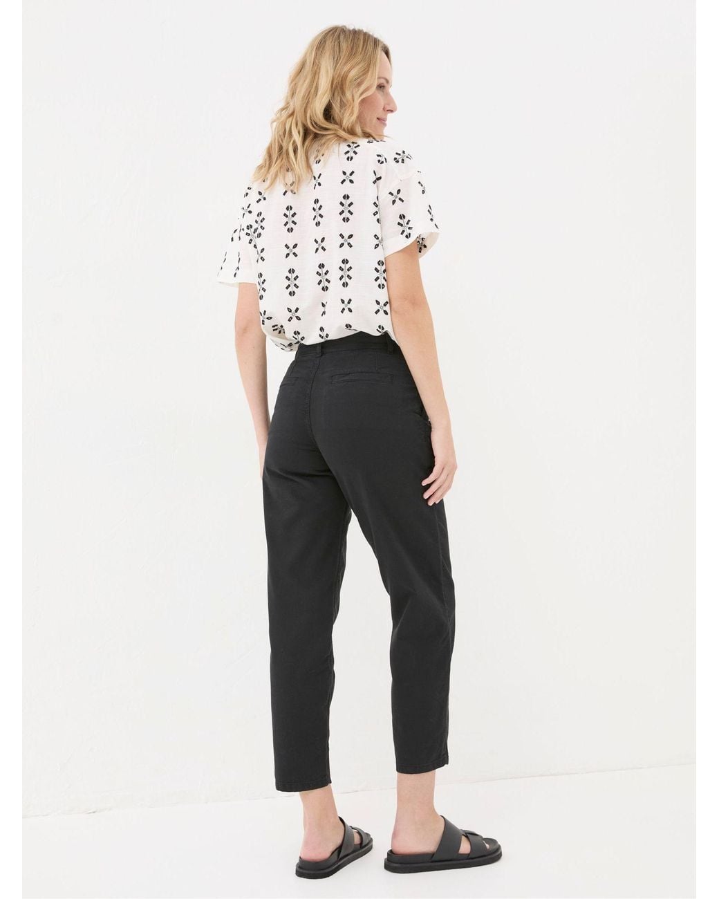 FatFace Black Neva Twill Chino Trouser