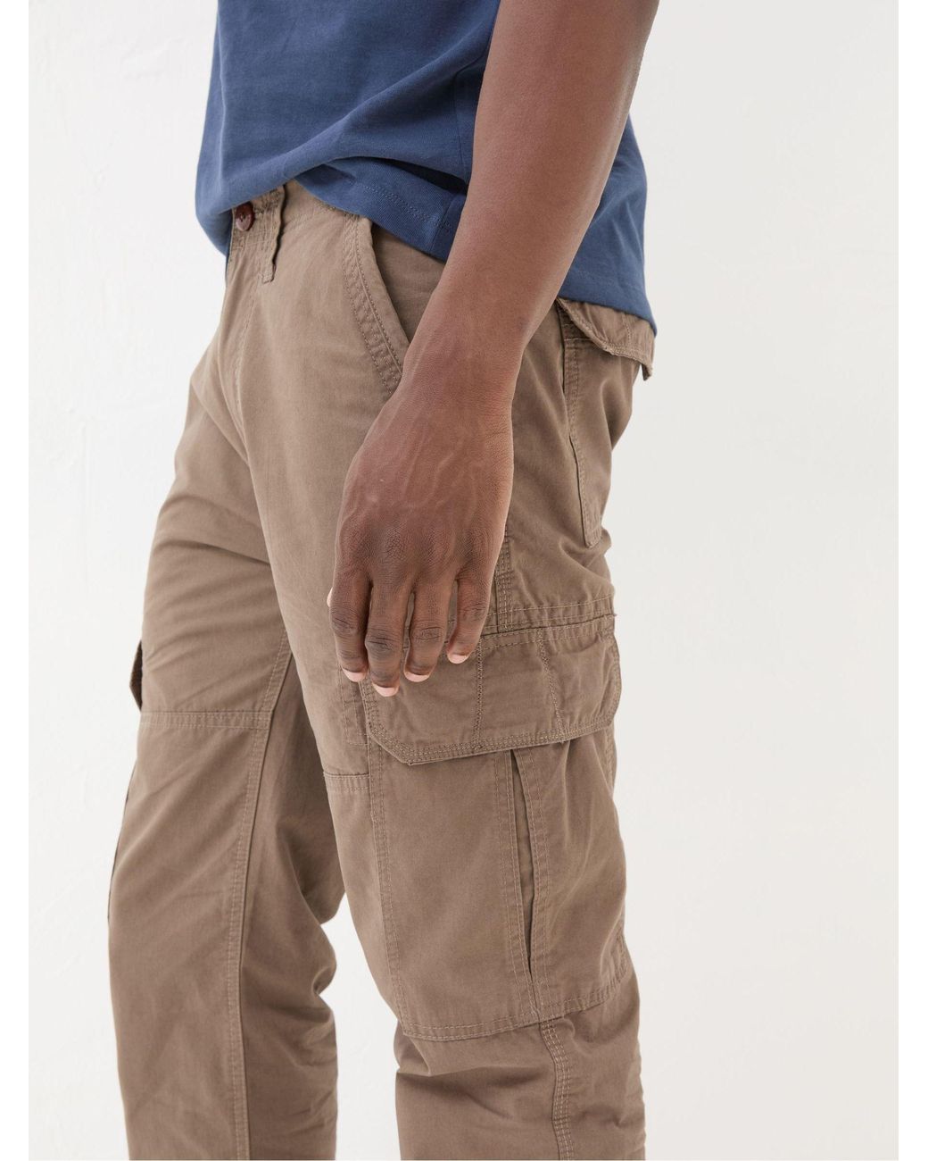 FatFace Natural Bude Cargo Trousers for men