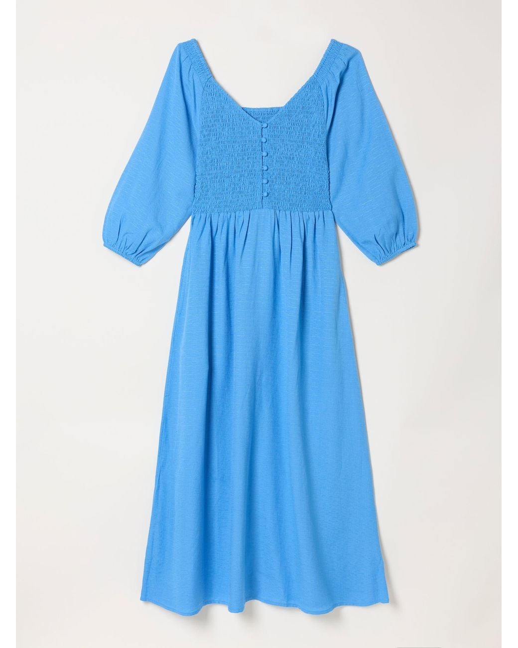 FatFace Blue Adele Petite Midi Dress