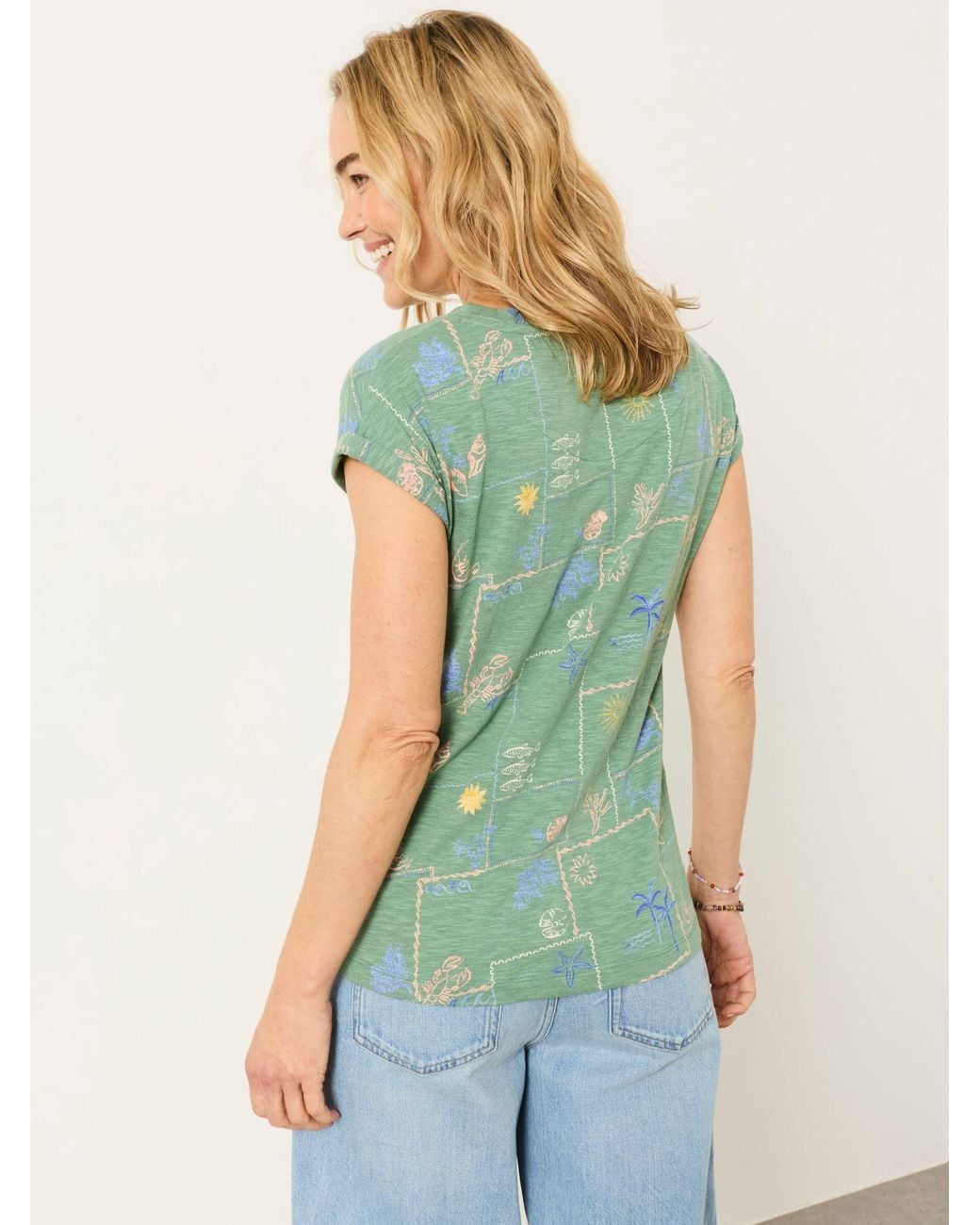 FatFace Green Ivy T-Shirt