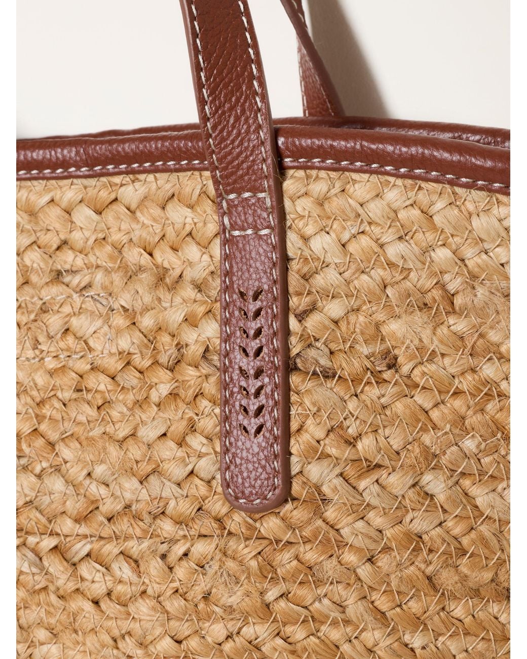 FatFace Natural Raffia Shopper Bag
