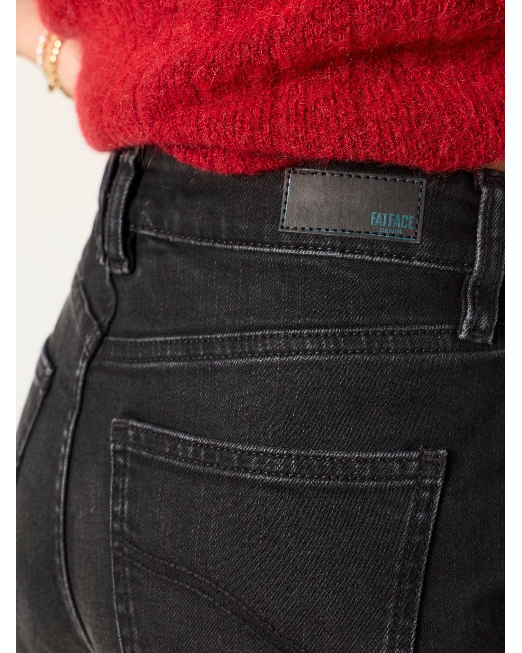 FatFace Black Carmel Washed Jeans