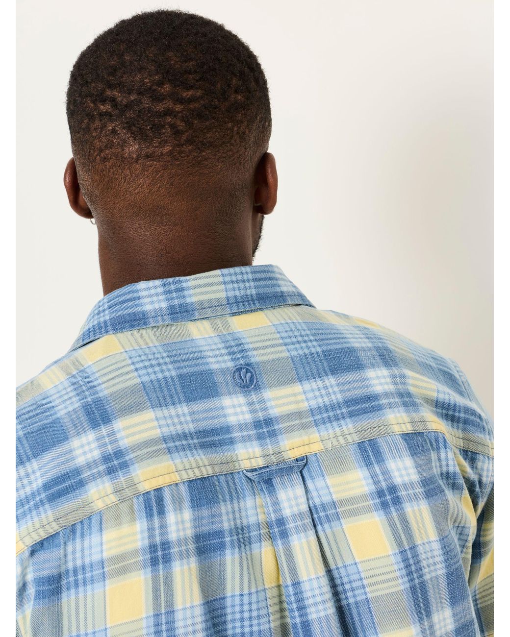 FatFace Blue Fatface Bude Short Sleeve Check Shirt for men