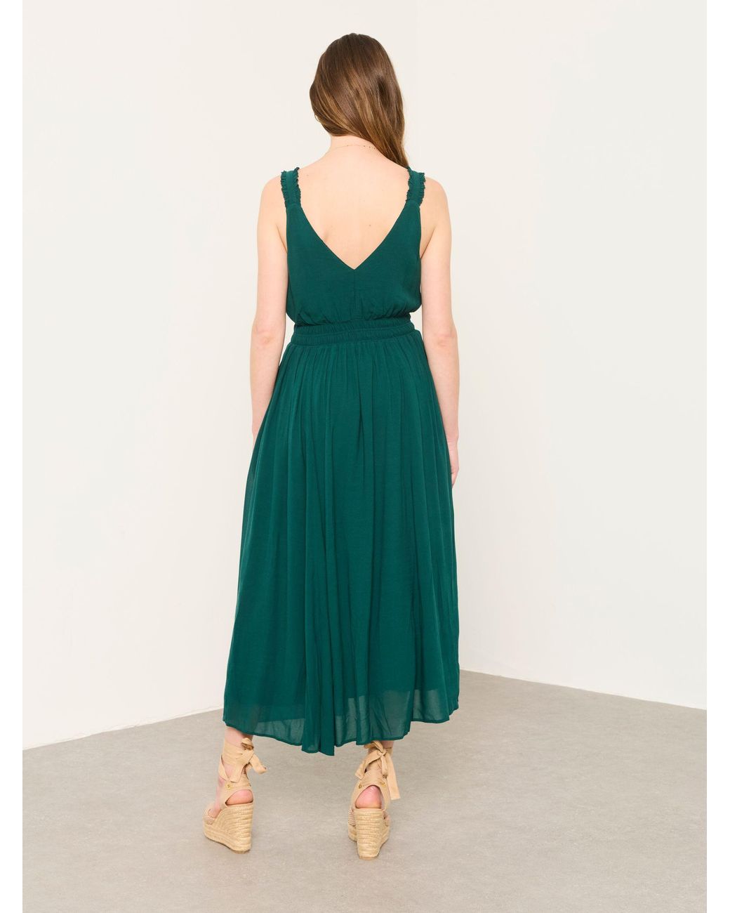 FatFace Yellow Fatface Maggie Midi Dress