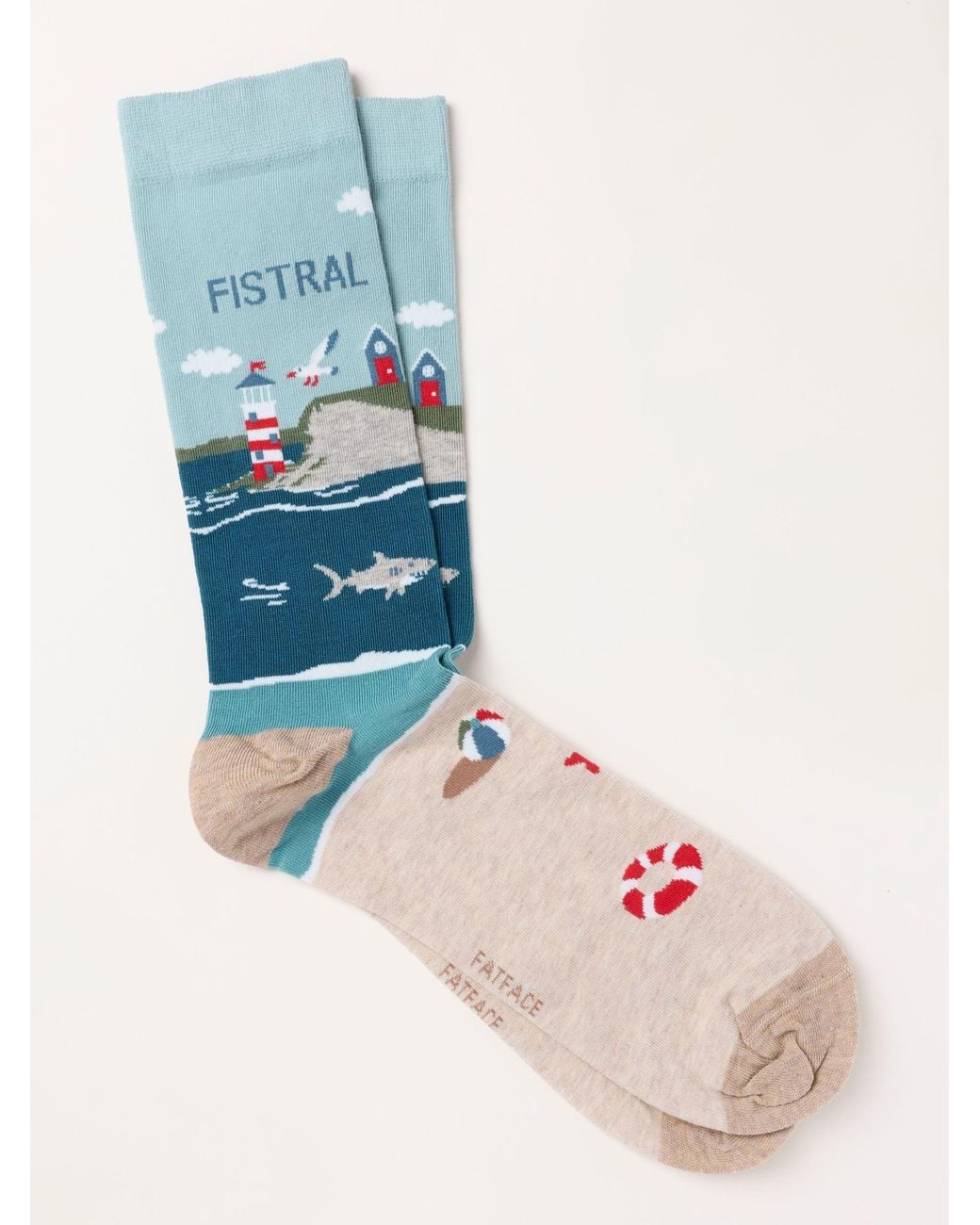 FatFace Blue Fatface Multi Fistral Socks for men