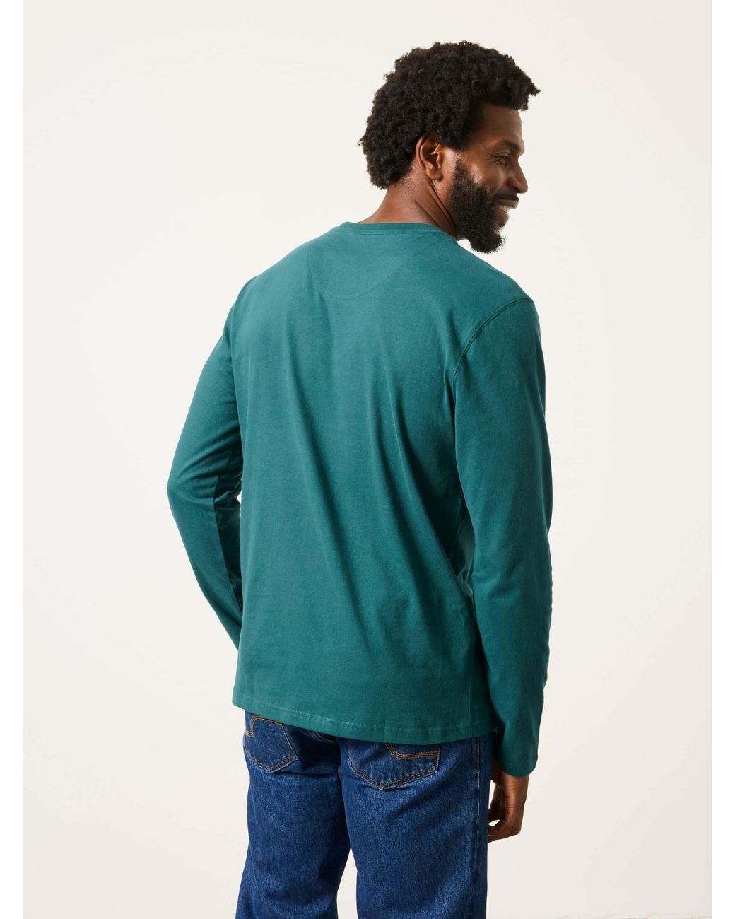 FatFace Green 3 Pack Long Sleeve T-Shirt for men