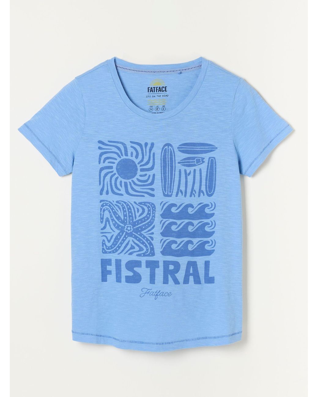 FatFace Blue Aloa Land Tee