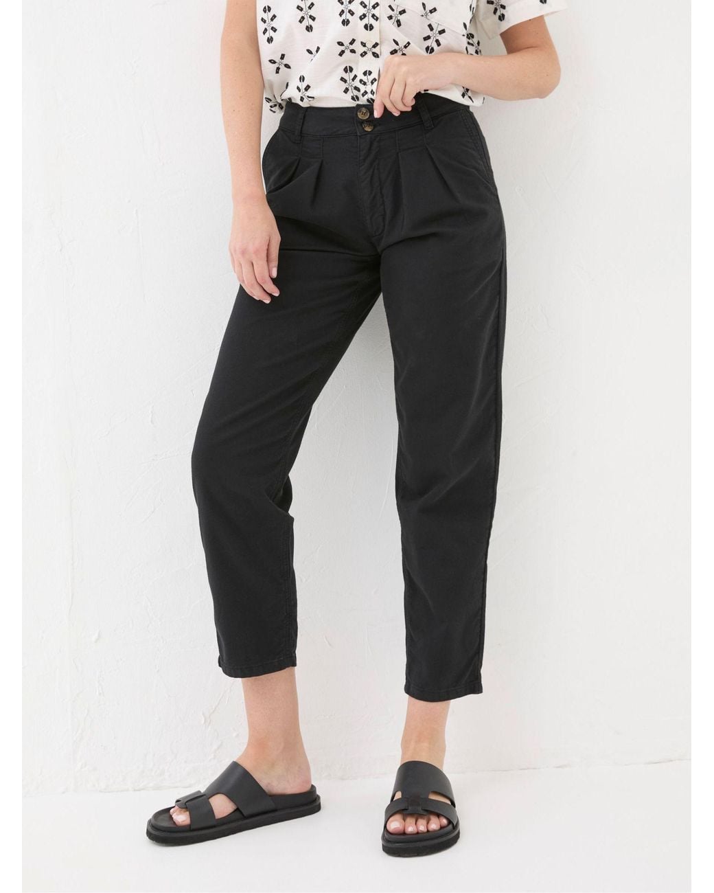 FatFace Black Neva Twill Chino Trouser