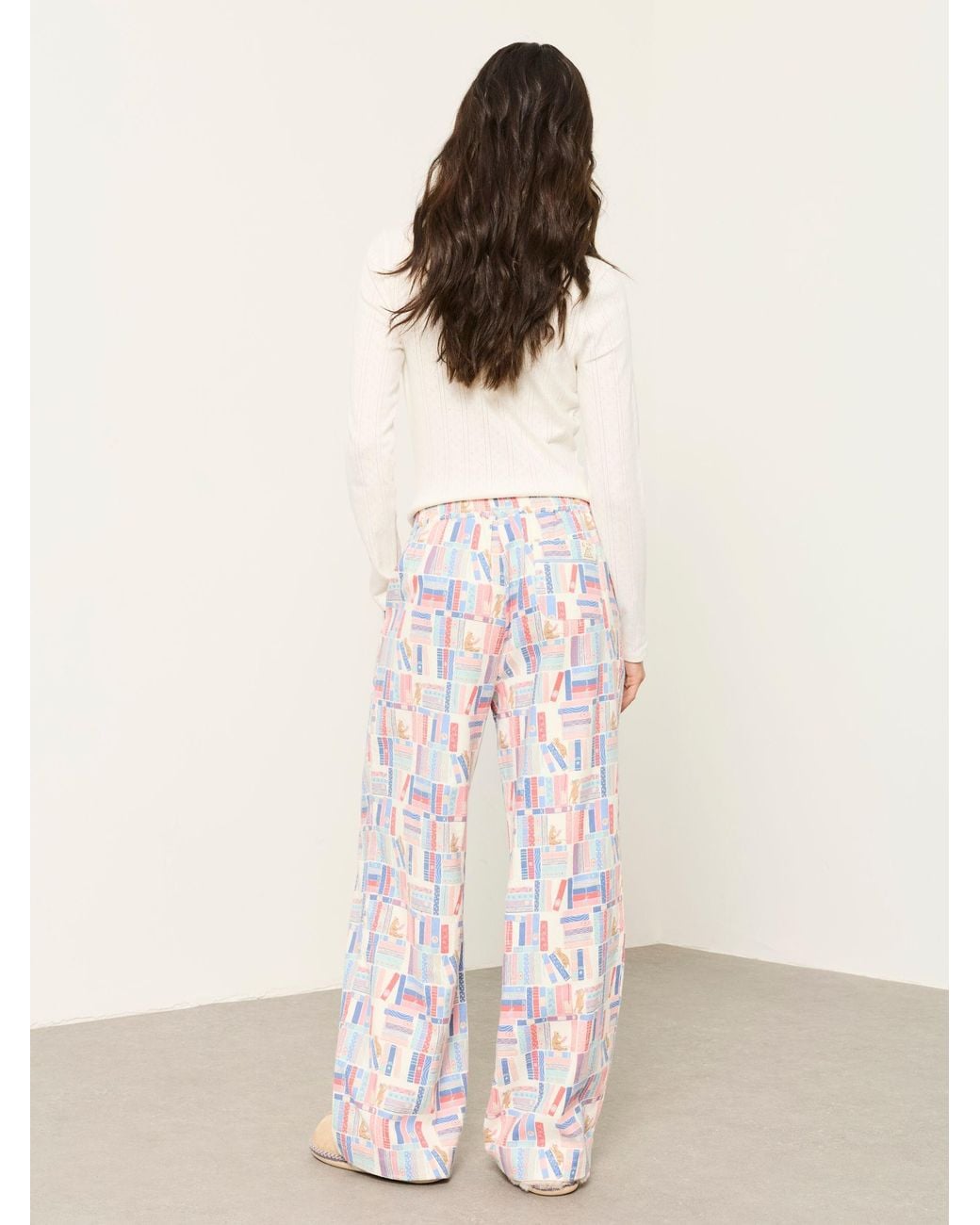 FatFace Pink Lola Wide Leg Pyjama Bottoms