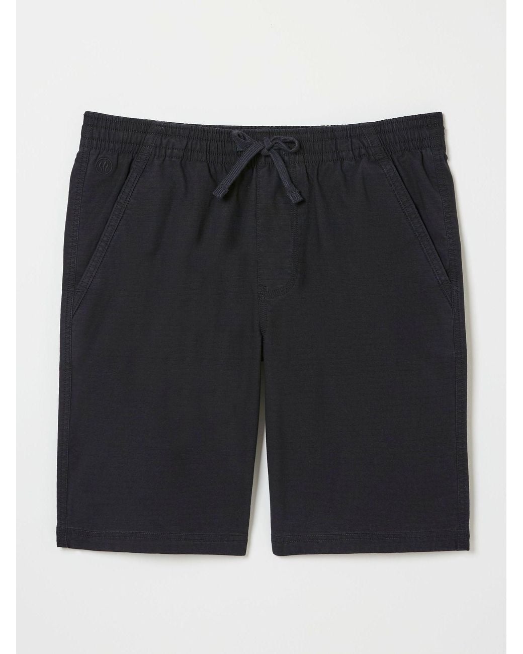 FatFace Black Seaton Ripstop Pull On Shorts for men