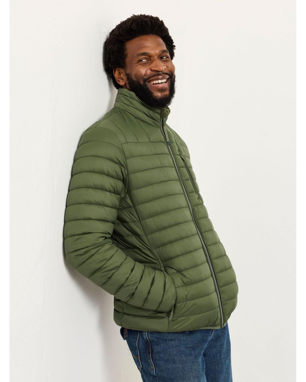 FatFace Green Dartmouth Padded Jacket for men