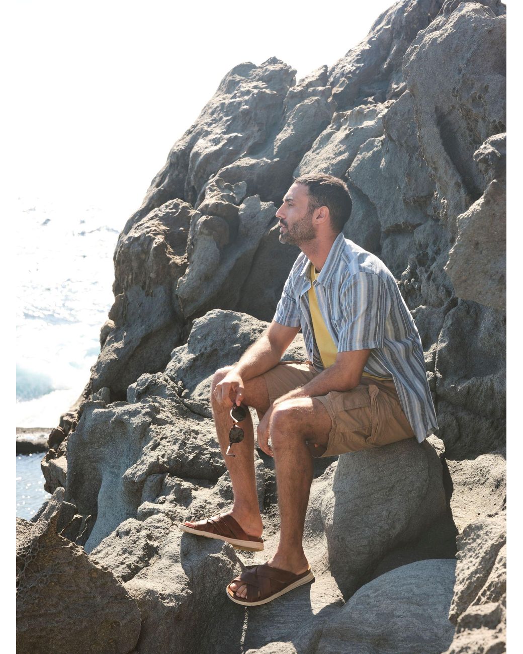 FatFace Blue Fatface Ventnor Variegated Stripe Shirt for men