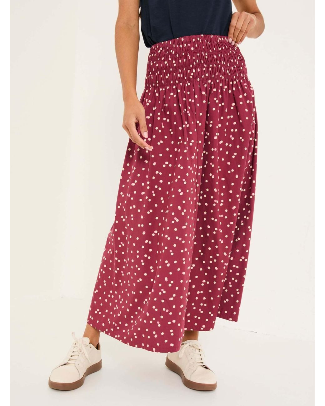 FatFace Red Mary Spot Skirt