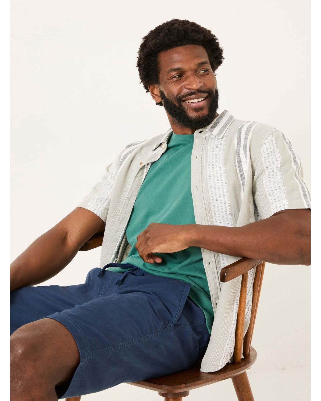 FatFace White Seaton Pull On Shorts for men