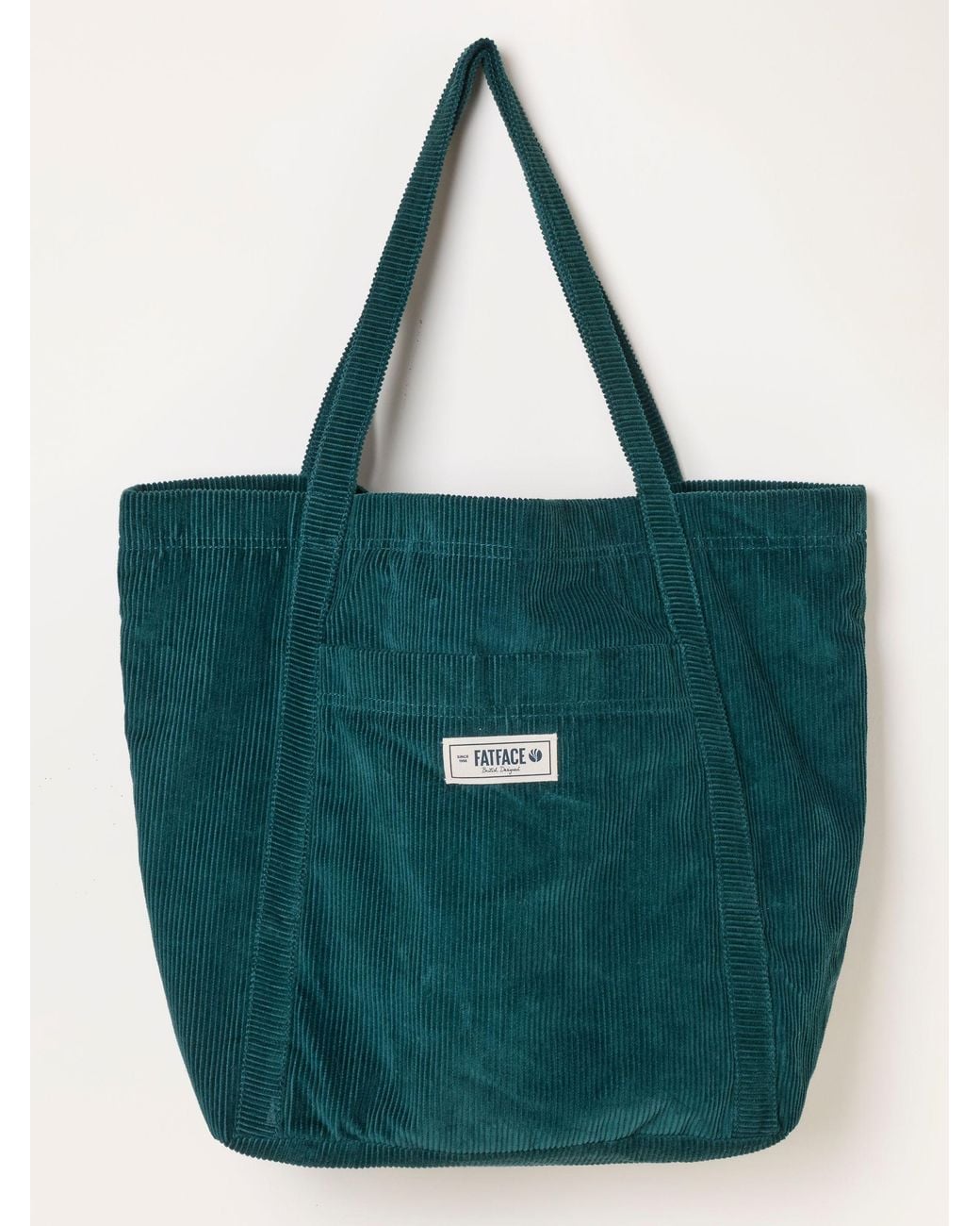 FatFace Green Fatface Astrid Cord Tote Bag