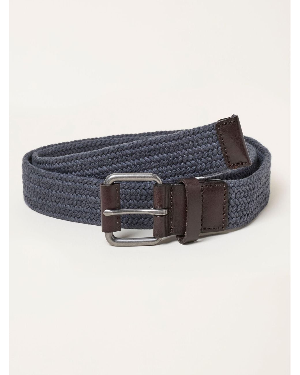 FatFace Blue Fatface Woven Belt for men
