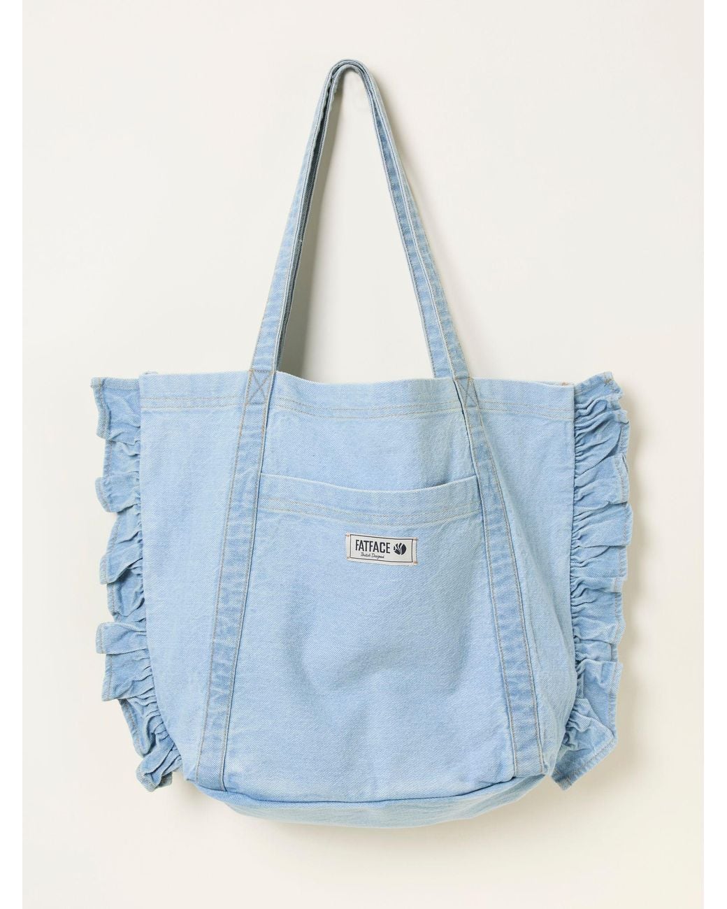 FatFace Blue Astrid Frill Tote
