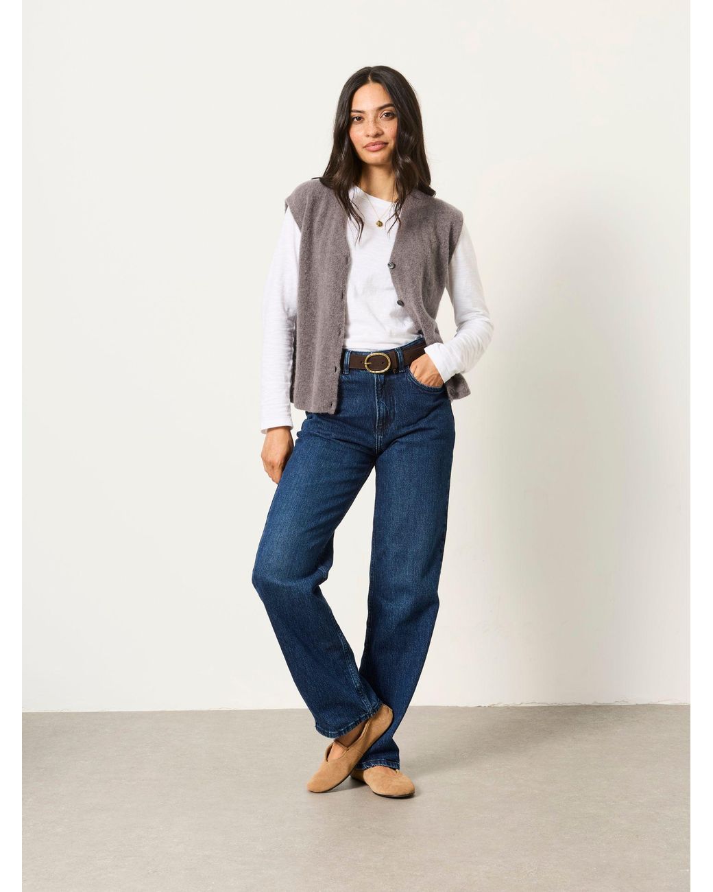 FatFace Blue Filby Relaxed Straight Jeans
