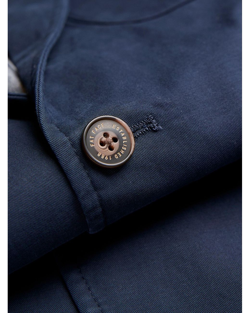 FatFace Blue Chilworth 100% Cotton Blazer for men
