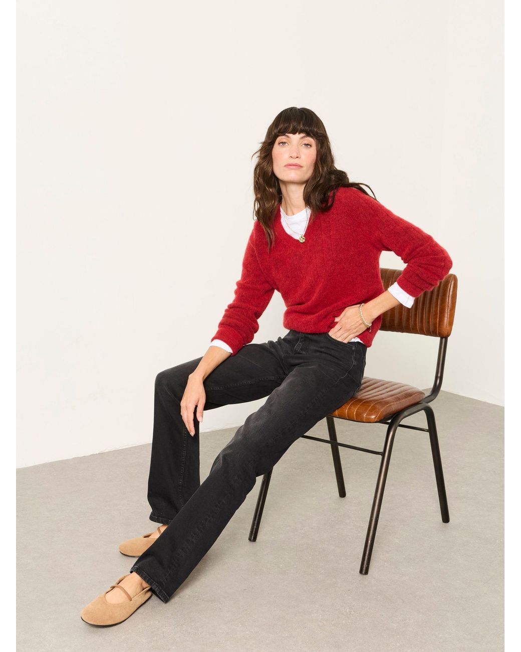 FatFace Black Carmel Petite Washed Jeans