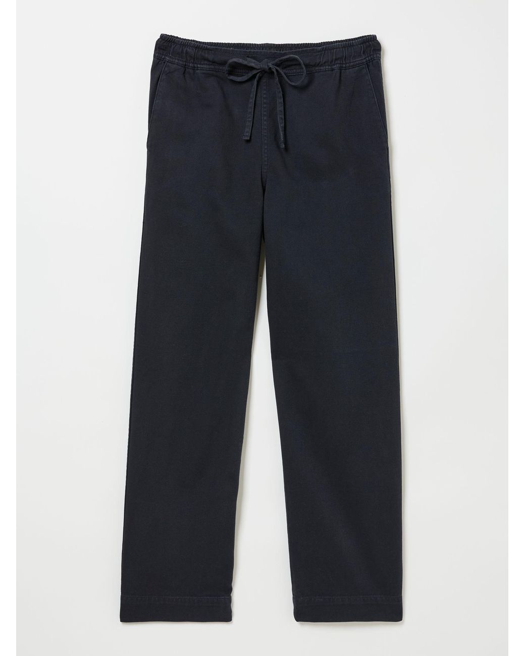 FatFace Black Fatface Ashby Charcoal Wide Leg Trousers