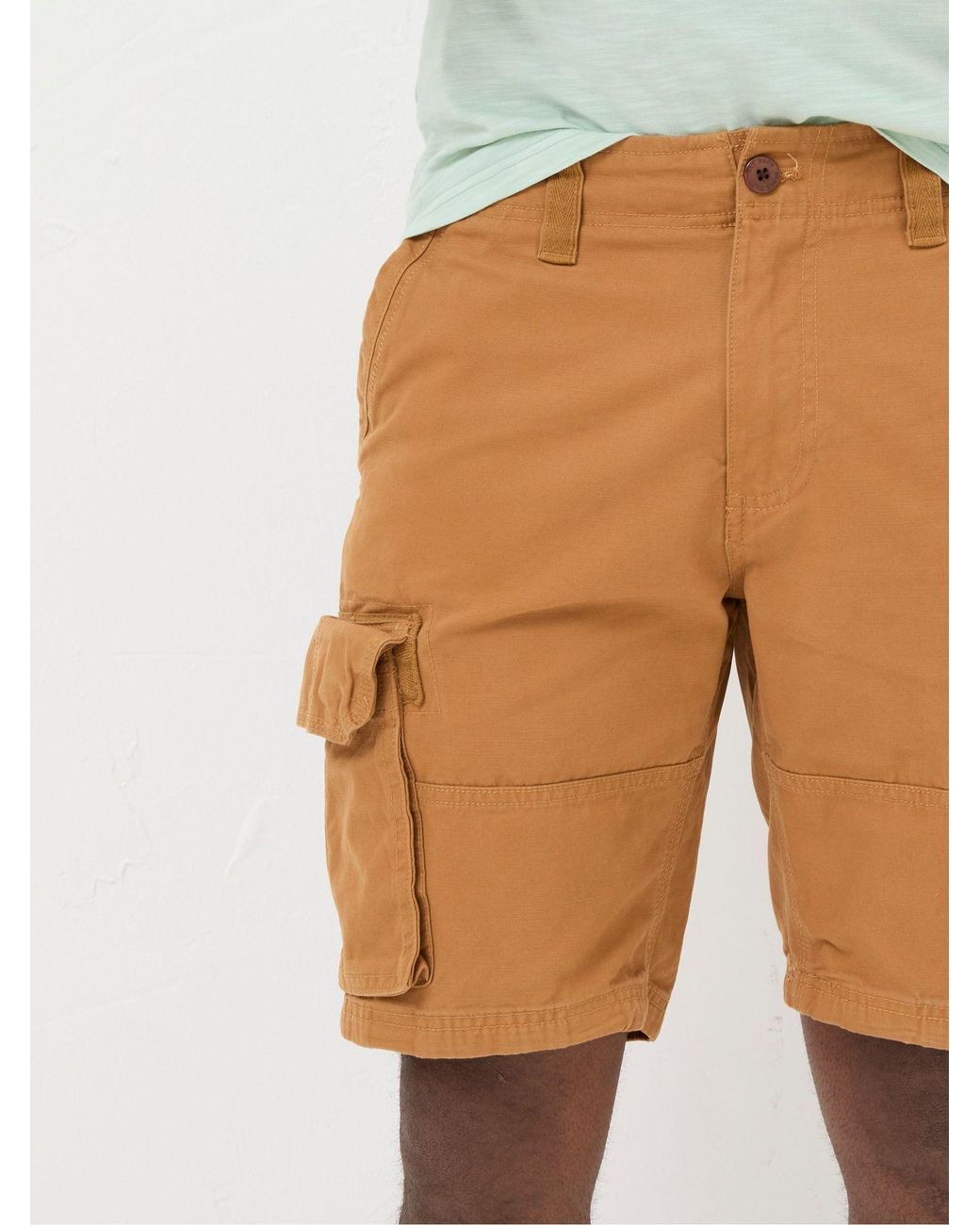 FatFace Brown Breakyard Cargo Shorts for men