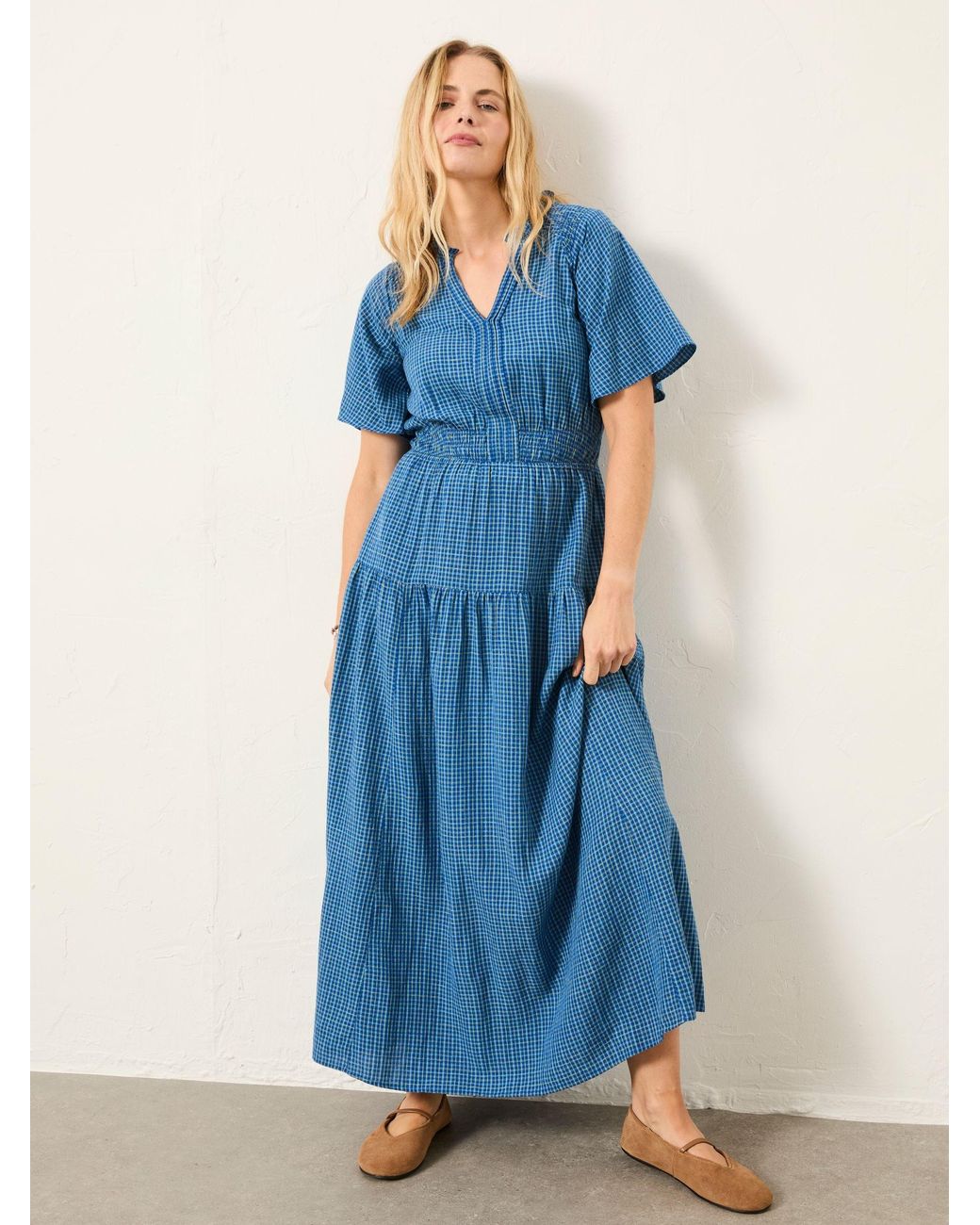 FatFace Blue Fatface Rowen Regular Midi Dress