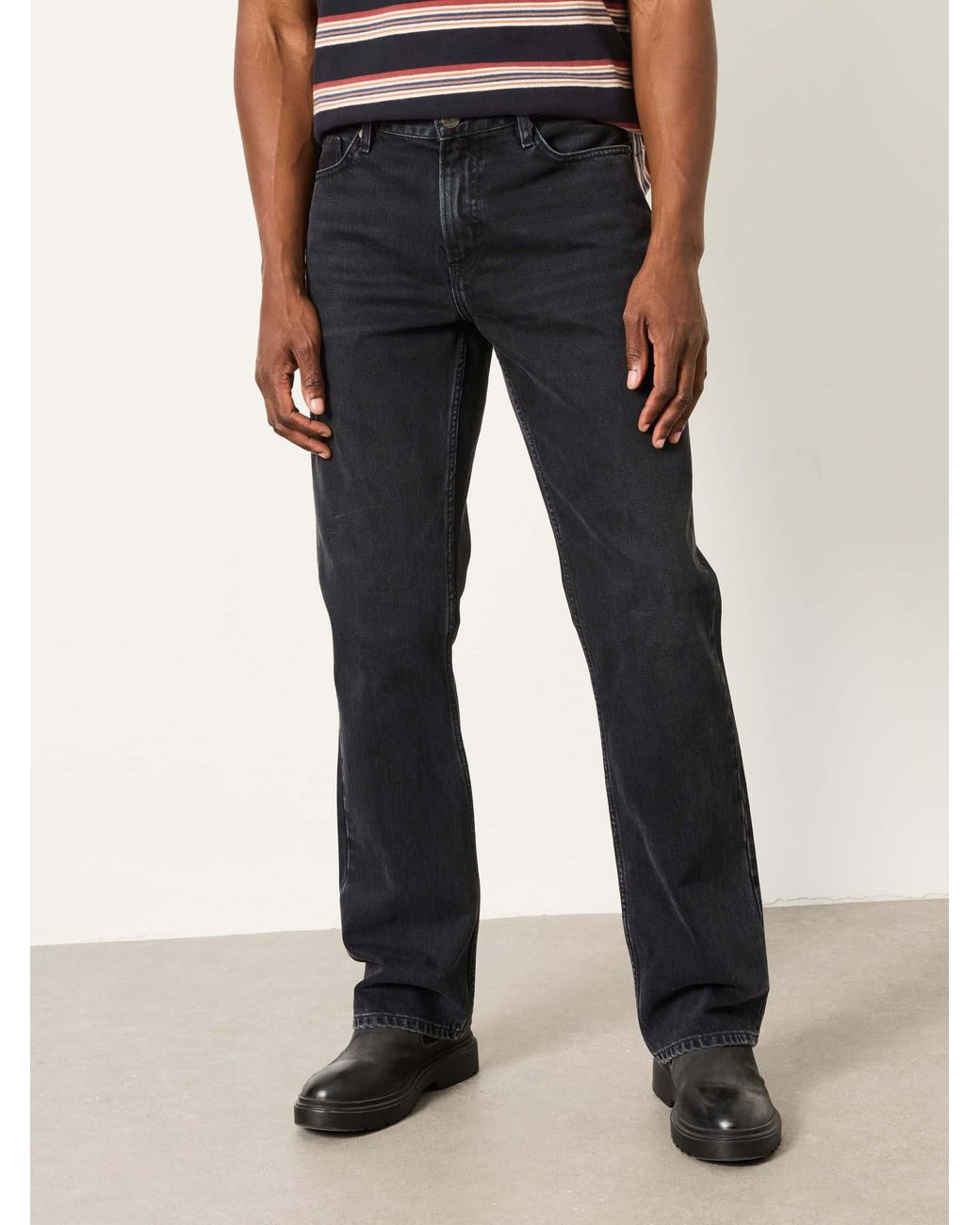 FatFace Black Bootcut Jeans for men